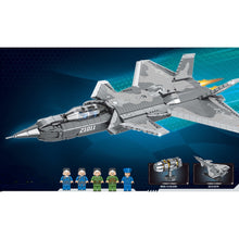 Load image into Gallery viewer, 2023PCS Military WW2 J-20 Chengdu Fire Fang Stealth Air Fighter Figure Engine Stand Model Toy Building Block Brick Gift Kids DIY Set New Compatible Lego