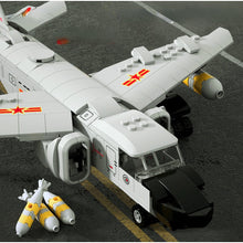 Load image into Gallery viewer, 414PCS Military WW2 H-6K Xian Strategic Bomber Air Fighter Aircraft Figure Model Toy Building Block Brick Gift Kids DIY Compatible Lego With Stand Display