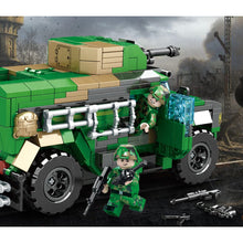 Load image into Gallery viewer, 615PCS Military WW2 VDV 4x4 Armored Vehicle Car APC Figure Model Toy Building Block Brick Gift Kids DIY Set New Compatible Lego