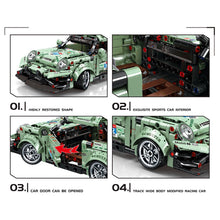 Load image into Gallery viewer, 612PCS MOC Technic Speed Pull Back 911 GT3 Super Racing Sports Car Model Toy Building Block Brick Gift Kids DIY Set New 1:24 Compatible Lego