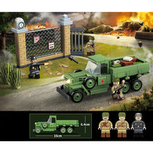 Load image into Gallery viewer, 398PCS Military WW2 Scene GAZ-AA Medium Duty Truck Figure Model Toy Building Block Brick Gift Kids DIY Set New Compatible Lego