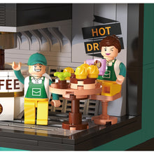 Load image into Gallery viewer, 1228PCS MOC Micro Mini Coffee Maker Machine Cafe Shop Restaurant Figure Model Toy Building Block Brick Gift Kids DIY