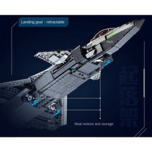 Load image into Gallery viewer, 1007PCS Military WW2 J-20 Chengdu Stealth Air Fighter Jet Aircraft Figure Model Toy Building Block Brick Gift Kids DIY Set New 1:44 Compatible Lego