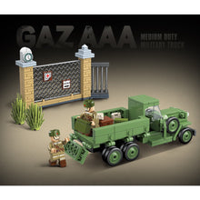 Load image into Gallery viewer, 398PCS Military WW2 Scene GAZ-AA Medium Duty Truck Figure Model Toy Building Block Brick Gift Kids DIY Set New Compatible Lego