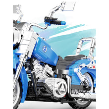 Load image into Gallery viewer, 716PCS MOC Technic Speed Cartoon Blue Motorcycle Motor Bike Model Toy Building Block Brick Gift Kids DIY Set New Display Compatible Lego