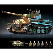 Load image into Gallery viewer, 2276PCS Military WW2 Large Tiger I Heavy Main Battle Tank KFZ 181 Figure Model Toy Building Block Brick Gift Kids DIY Set New Compatible Lego
