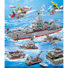 Load image into Gallery viewer, 1739PCS Military WW2 6in1 Guided Missile Destroyer DDG Ship Model Toy Building Block Brick Gift Kids DIY Set New Compatible Lego
