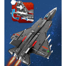 Load image into Gallery viewer, 1109PCS Military WW2 J-35 Blue Shark Stealth Air Fighter Figure Model Toy Building Block Brick Gift Kids DIY Compatible Lego