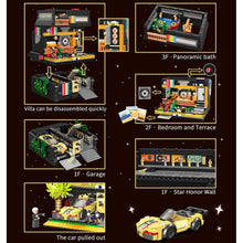Load image into Gallery viewer, 2044PCS MOC Micro Mini City Street Movie Star Villa House Car Figure Model Toy Building Block Brick Gift Kids DIY Set New