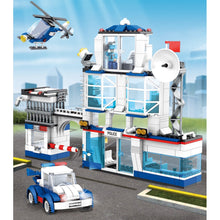 Load image into Gallery viewer, 563PCS MOC City Town Police Station Car Helicopter Model Toy Building Block Brick Gift Kids DIY Set New Compatible Lego
