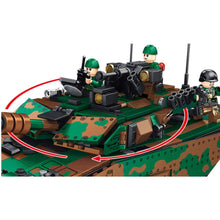 Load image into Gallery viewer, 1406PCS Military WW2 Leopard 2 Main Battle Tank Figure Model Toy Building Block Brick Gift Kids DIY Set New Compatible Lego