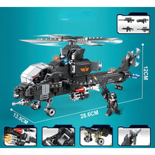 Load image into Gallery viewer, 423PCS MOC 4in1 City SWAT Armored Helicopter Scene Figure Model Toy Building Block Brick Gift Kids DIY Compatible Lego