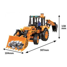 Load image into Gallery viewer, 377PCS MOC Technic City Construction Backhoe Loader Model Toy Building Block Brick Gift Kids DIY Compatible Lego