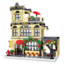 Load image into Gallery viewer, 1489PCS MOC City Street Restaurant Model Toy Building Block Brick Gift Kids DIY Light Set New Compatible Lego