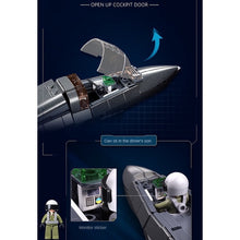 Load image into Gallery viewer, 838PCS Military WW2 J-35 Blue Shark Carrier Based Air Plane Aircraft Fighter Figure Model Toy Building Block Brick Gift Kids DIY Set New 1:44 Compatible Lego