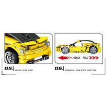 Load image into Gallery viewer, 434PCS MOC Technic Speed Pull Back LS500H Super Racing Sports Car Model Toy Building Block Brick Gift Kids DIY Set New 1:24 Compatible Lego
