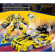 Load image into Gallery viewer, 703PCS MOC 2in1 Bumblebee Transformers Deformation Mecha Car Model Toy Building Block Brick Gift Kids DIY Compatible Lego