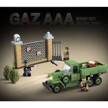 Load image into Gallery viewer, 398PCS Military WW2 Scene GAZ-AA Medium Duty Truck Figure Model Toy Building Block Brick Gift Kids DIY Set New Compatible Lego