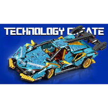 Load image into Gallery viewer, 620PCS MOC Technic Speed Pull Back Super Racing Sports Car Model Toy Building Block Brick Gift Kids DIY Set New 1:24 Compatible Lego