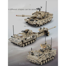Load image into Gallery viewer, 868PCS Military WW2 4in1 96b Tank APC HJ-10 Artillery Model Toy Building Block Brick Gift Kids DIY Compatible Lego