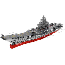 Load image into Gallery viewer, 2222PCS Military WW2 Large 001 PLAN Liaoning Aircraft Carrier Ship Figure Model Toy Building Block Brick Gift Kids DIY Set New Display With Stand 1:420 Compatible Lego