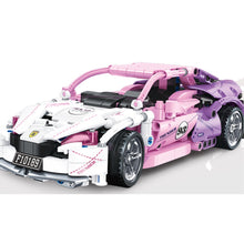 Load image into Gallery viewer, 652PCS MOC Technic Speed Pink Racing Sports Car Model Toy Building Block Brick Gift Kids DIY Set New Compatible Lego