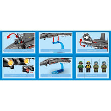 Load image into Gallery viewer, 1109PCS Military WW2 J-35 Blue Shark Stealth Air Fighter Figure Model Toy Building Block Brick Gift Kids DIY Compatible Lego