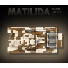Load image into Gallery viewer, 1211PCS Military WW2 Matilida Infantry MK.II A12 Tank Figure Model Toy Building Block Brick Gift Kids DIY Compatible Lego