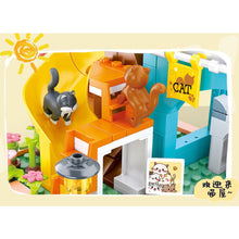 Load image into Gallery viewer, 521PCS MOC Girl Sweet Cute Cat House Garden Home Figure Model Toy Building Block Brick Gift Kids DIY Compatible Lego