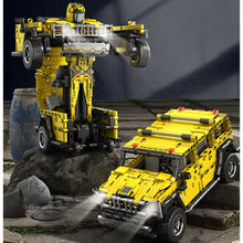 Load image into Gallery viewer, MOC Pull Back G Class HUMMER H2 SUV Car Transformer Robot Mecha Figure Model Toy Building Block Brick Gift Kids DIY Set New Compatible Lego