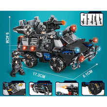 Load image into Gallery viewer, 415PCS MOC 4in1 City SWAT Heavy Armored Car Vehicle Figure Model Toy Building Block Brick Gift Kids DIY Compatible Lego