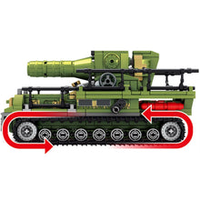 Load image into Gallery viewer, 492PCS Military WW2 Karl Morser Carronade Figure Model Toy Building Block Brick Gift Kids DIY Set New Compatible Lego
