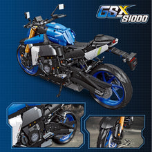 Load image into Gallery viewer, 2046PCS MOC Technic Speed Large GSX S1000 Racing Sports Motorcycle Motor Bike Model Toy Building Block Brick Gift Kids DIY Set New Compatible Lego