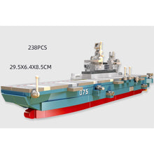 Load image into Gallery viewer, Military WW2 Burke Class Destroyer Iowa Class Battleship Type 055 075 Landing Helicopter Dock LHD Ship Model Toy Building Block Brick Gift Kids DIY Set New Display Compatible Lego