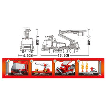 Load image into Gallery viewer, 328PCS MOC City Ladder Fire Truck Engine Figure Model Toy Building Block Brick Gift Kids DIY Set New Compatible Lego