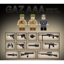 Load image into Gallery viewer, 398PCS Military WW2 Scene GAZ-AA Medium Duty Truck Figure Model Toy Building Block Brick Gift Kids DIY Set New Compatible Lego