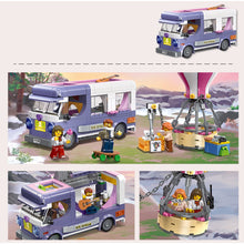 Load image into Gallery viewer, 452PCS MOC City Camper Hot Air Balloon Figure Scene Holiday Vacation Model Toy Building Block Brick Gift Kids DIY Set New Compatible Lego