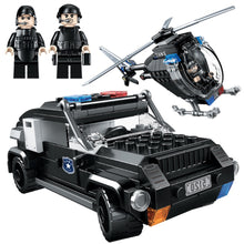 Load image into Gallery viewer, 286PCS MOC City SWAT Police Patrol Car Helicopter Figure Model Toy Building Block Brick Gift Kids DIY Set New Compatible Lego