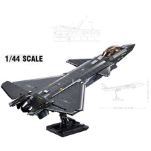 Load image into Gallery viewer, 1007PCS Military WW2 J-20 Chengdu Stealth Air Fighter Jet Aircraft Figure Model Toy Building Block Brick Gift Kids DIY Set New 1:44 Compatible Lego