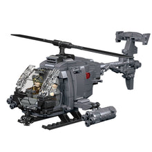 Load image into Gallery viewer, 400PCS MOC Military AH-6i Helicopter Figure Model Toy Building Block Brick Gift Kids DIY Set New 1:33 Compatible Lego