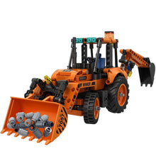 Load image into Gallery viewer, 377PCS MOC Technic City Construction Backhoe Loader Model Toy Building Block Brick Gift Kids DIY Compatible Lego