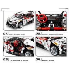 Load image into Gallery viewer, 421PCS MOC Technic Speed Pull Back JDM Supra Super Racing Sports Car Model Toy Building Block Brick Gift Kids DIY Set New 1:24 Compatible Lego