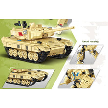Load image into Gallery viewer, 917PCS MOC 2in1 96B Main Battle Tank Mecha Figure Model Toy Building Block Brick Gift Kids DIY Set New Compatible Lego