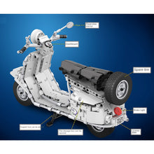 Load image into Gallery viewer, 534PCS MOC Technic Vespa Motorcycle Motor Bike Model Toy Building Block Brick Gift Kids DIY Set New 1:6 Compatible Lego