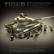 Load image into Gallery viewer, 2276PCS Military WW2 Large Tiger I Heavy Main Battle Tank KFZ 181 Figure Model Toy Building Block Brick Gift Kids DIY Set New Compatible Lego