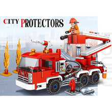 Load image into Gallery viewer, 328PCS MOC City Ladder Fire Truck Engine Figure Model Toy Building Block Brick Gift Kids DIY Set New Compatible Lego
