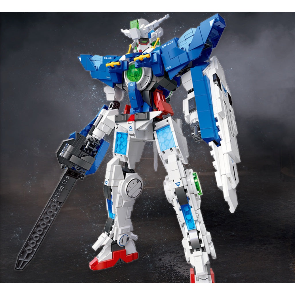 1042PCS MOC MG EXIA GN-001 Mecha Mech Warrior Figure Model
