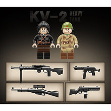 Load image into Gallery viewer, 472PCS Military WW2 KV-2 Heavy Battle Tank Figure Model Toy Building Block Brick Gift Kids DIY Set New 1:20