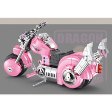 Load image into Gallery viewer, 467PCS MOC Technic Speed Cartoon Dragon Pink Classic Motorcycle Motor Bike Model Toy Building Block Brick Gift Kids DIY Set New Display Compatible Lego