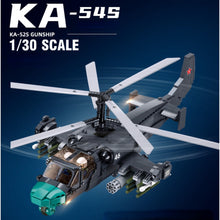 Load image into Gallery viewer, 913PCS Military WW2 KA-52 Helicopter Figure Model Toy Building Block Brick Gift Kids DIY Set New 1:30 Compatible Lego